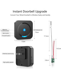 Timbre Inalámbrico Google Nest 2da Generación con Receptores 2