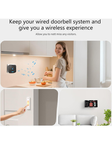 Timbre Inalámbrico Google Nest 2da Generación con Receptores