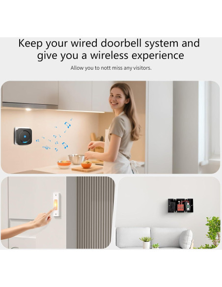 Timbre Inalámbrico Google Nest 2da Generación con Receptores