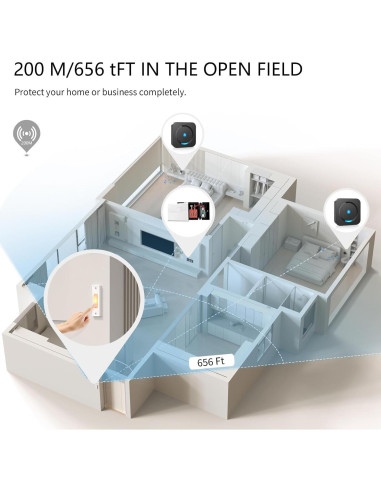 Timbre Inalámbrico Google Nest 2da Generación con Receptores