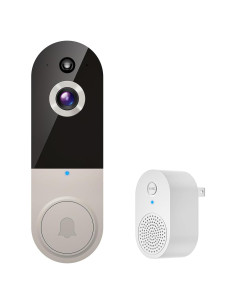 Cámara de Timbre de Video 1080P BoilNano Inalámbrica con Visión Nocturna