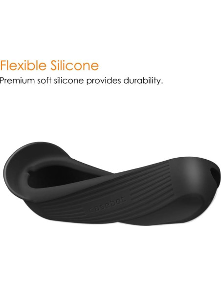 Funda de Silicona Fintie para Timbre Google Nest 1/2 Gen Negra