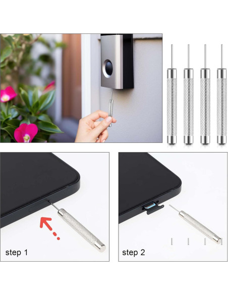 4 Piezas de Clave de Timbre Cilíndrica Abeillo 0.8mm