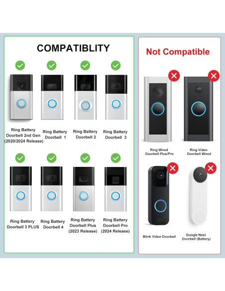 Soporte Antirrobo para Timbre de Video Ring - GAHOGA