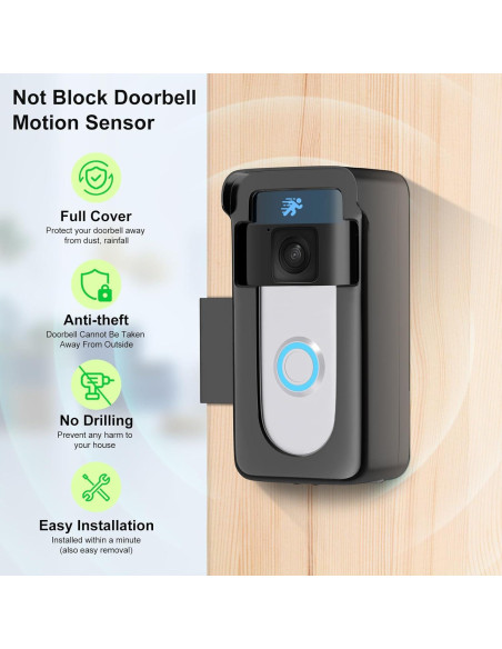 Soporte Antirrobo para Timbre de Video Ring - GAHOGA