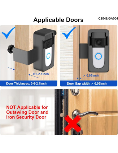 Soporte Antirrobo para Timbre de Video Ring - GAHOGA