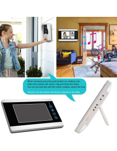 Intercomunicador de Video AMOCAM 7" HD con Cámara y Desbloqueo 2