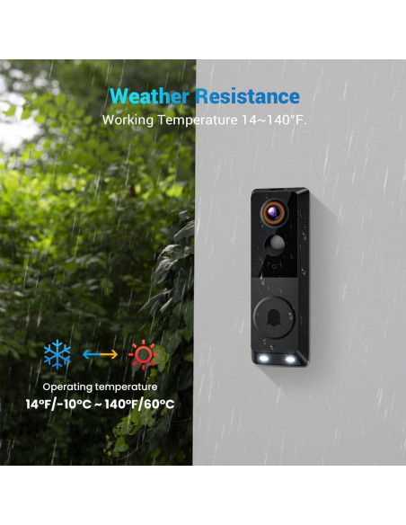 Cámara de Timbre Inteligente SearByte G50A 1080P Wi-Fi