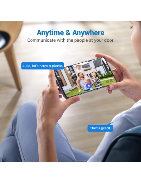 Cámara de Timbre Inteligente SearByte G50A 1080P Wi-Fi