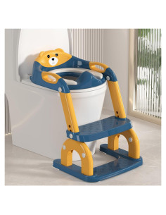 Asiento de Entrenamiento para Baño 2-en-1 KTMTZQWY - Ajustable