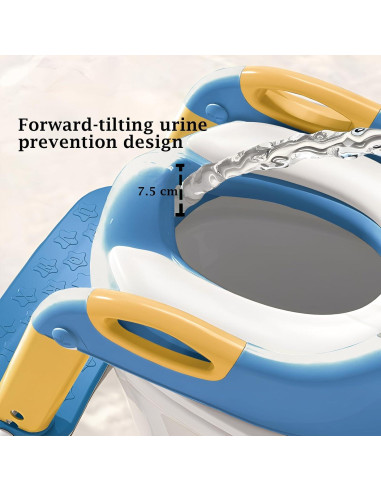 Asiento de Entrenamiento para Baño 2-en-1 KTMTZQWY - Ajustable