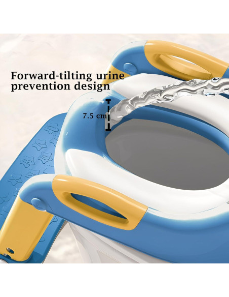 Asiento de Entrenamiento para Baño 2-en-1 KTMTZQWY - Ajustable