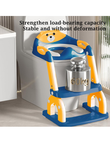 Asiento de Entrenamiento para Baño 2-en-1 KTMTZQWY - Ajustable