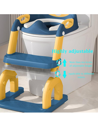 Asiento de Entrenamiento para Baño 2-en-1 KTMTZQWY - Ajustable