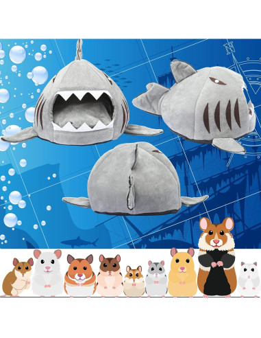 Cama Escondite para Mascotas Jetec Gris 16x16cm Suave