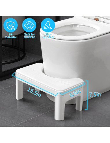 Taburete de Inodoro Ergonómico Genérico MTD-001 Antideslizante