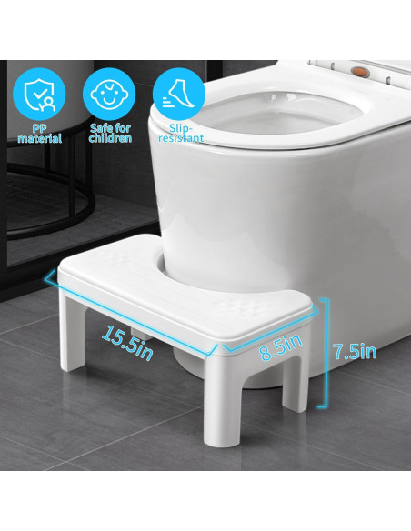 Taburete de Inodoro Ergonómico Genérico MTD-001 Antideslizante