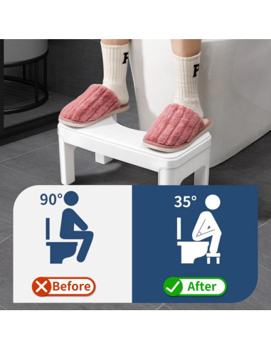 Taburete de Inodoro Ergonómico Genérico MTD-001 Antideslizante