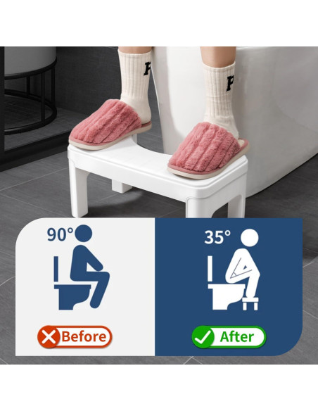 Taburete de Inodoro Ergonómico Genérico MTD-001 Antideslizante