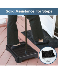 Escalón Antideslizante TARFEPA Negro 43cm, Soporta 181kg 2