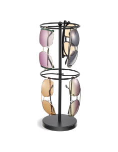 Organizador de Gafas Lolalet Doble Capa para 18 Pares - Negro