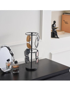 Organizador de Gafas Lolalet Doble Capa para 18 Pares - Negro 2