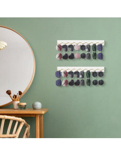 Organizador de Gafas de Sol Mkono 2 Pcs Montado en Pared Blanco 2