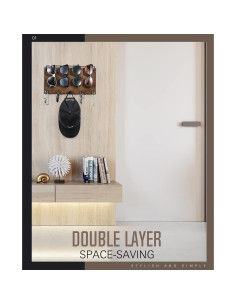 Organizador de Gafas de Sol y Llaves Emibele con 5 Ganchos 2