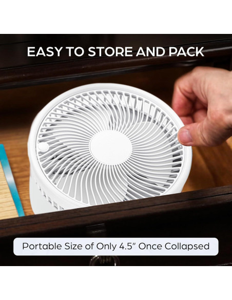 Ventilador Plegable MyFoldaway Bell+Howell 3 Velocidades 10-102 cm