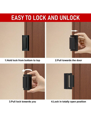 Cerradura de Seguridad OYU para Puerta Interior con Tope 7.62 cm