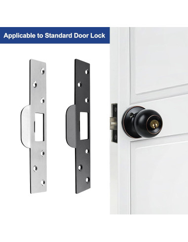 Placa de Strike Extra-Larga 17.78 cm MOSECYOU Níquel Satinado