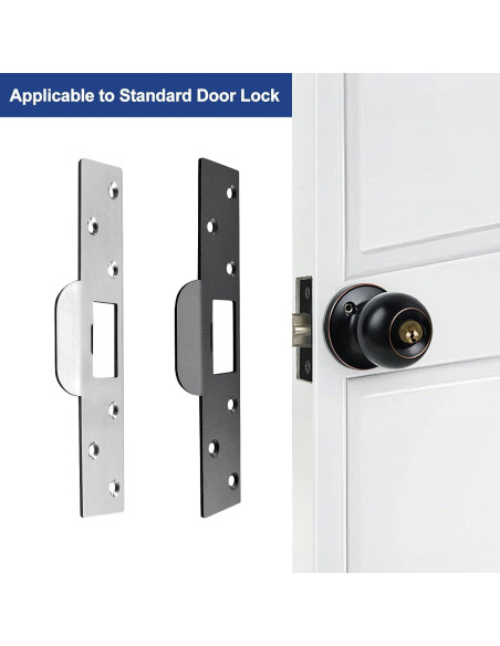 Placa de Strike Extra-Larga 17.78 cm MOSECYOU Níquel Satinado