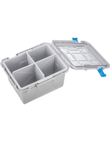 Caja de Almacenamiento Plano Synergy HD 41x33x24 cm Gris Azul