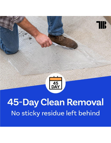 Película Protectora de Alfombra TapeManBlue 60cm x 61m