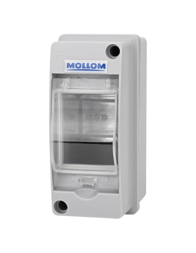 Caja de Protección Mollom 2 Vías IP65 para Interruptor Automático