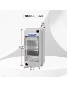 Caja de Protección Mollom 2 Vías IP65 para Interruptor Automático 2