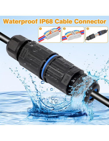Caja de Conexiones Impermeable IP68 Linkstyle 3 Pines 10PCS