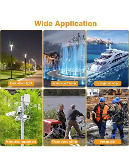 Caja de Conexiones Impermeable IP68 Linkstyle 3 Pines 10PCS