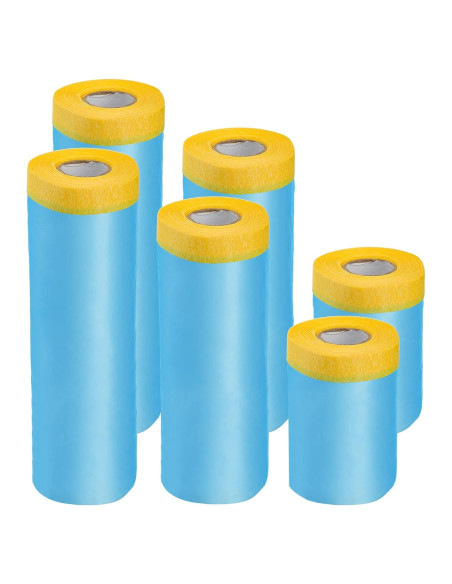 Hedume Cinta y Cortina de Enmascarar 6 Rollos para Pintura