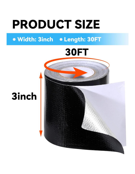 Cinta de Reparación de Toldos Tarpware 7.62 cm x 9.14 m Impermeable