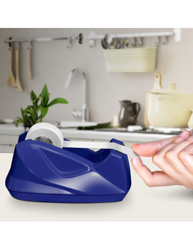 Dispensador de Cinta Acrimet Azul Profundo con Base Antideslizante