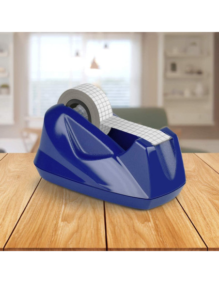 Dispensador de Cinta Acrimet Azul Profundo con Base Antideslizante