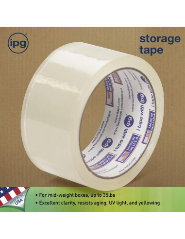 Cinta de Almacenamiento IPG Transparente 1.88" x 50 m 9852