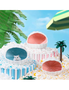 Escondite de Cerámica para Hámster Bifang Azul 11.9x8.9 cm 2