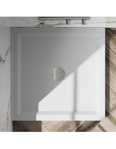 Base de Ducha 91.44 cm Doble Umbral Goodyo Blanco Brillante 2