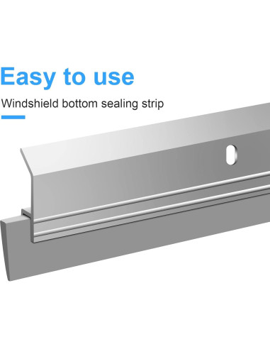 2 Rollos Sello de Silicona Ajustable para Puerta de Tormenta Boao 94 cm