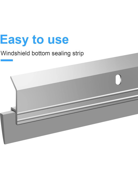 2 Rollos Sello de Silicona Ajustable para Puerta de Tormenta Boao 94 cm