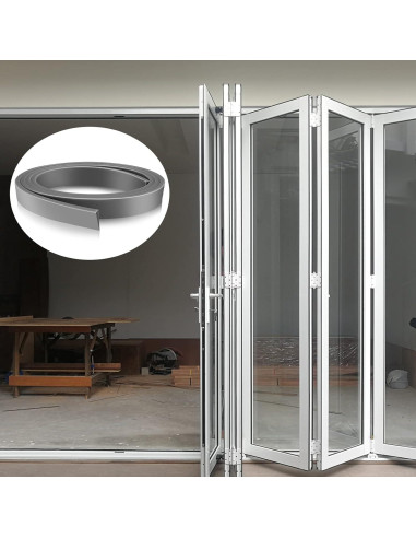 2 Rollos Sello de Silicona Ajustable para Puerta de Tormenta Boao 94 cm