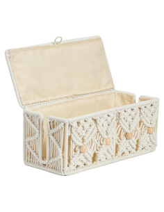 Caja de Gestión de Cables VinneGenzz Mediana Algodón Blanco Roto