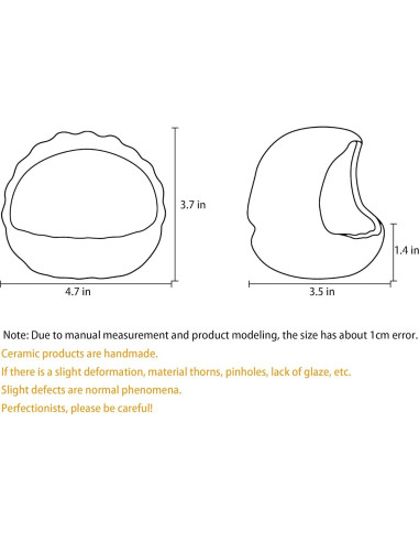 Escondite de Cerámica para Hámster Bifang Azul 11.9x8.9 cm